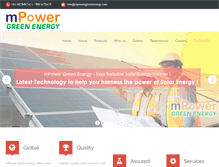 Tablet Screenshot of mpowergreenenergy.com
